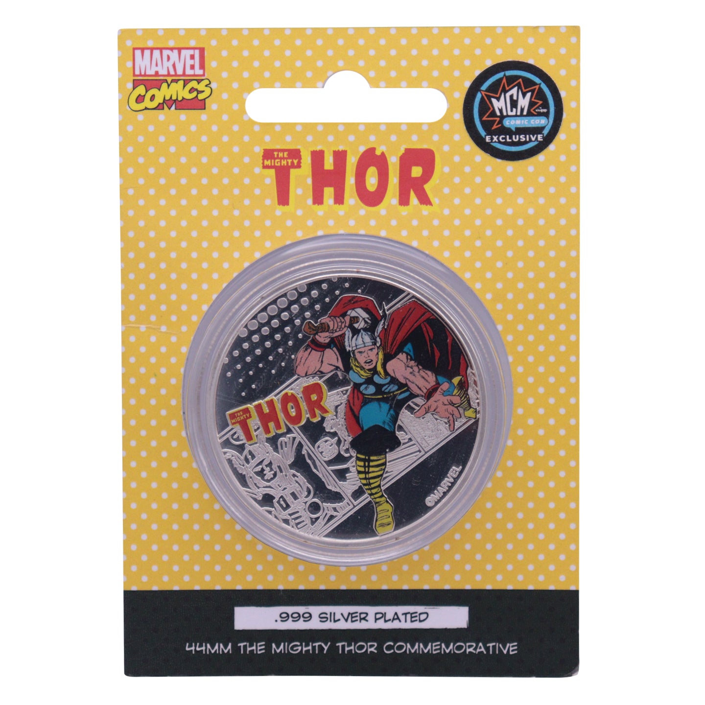 Marvel Limited Edition .999 Silver Plated Thor Collectible Coin