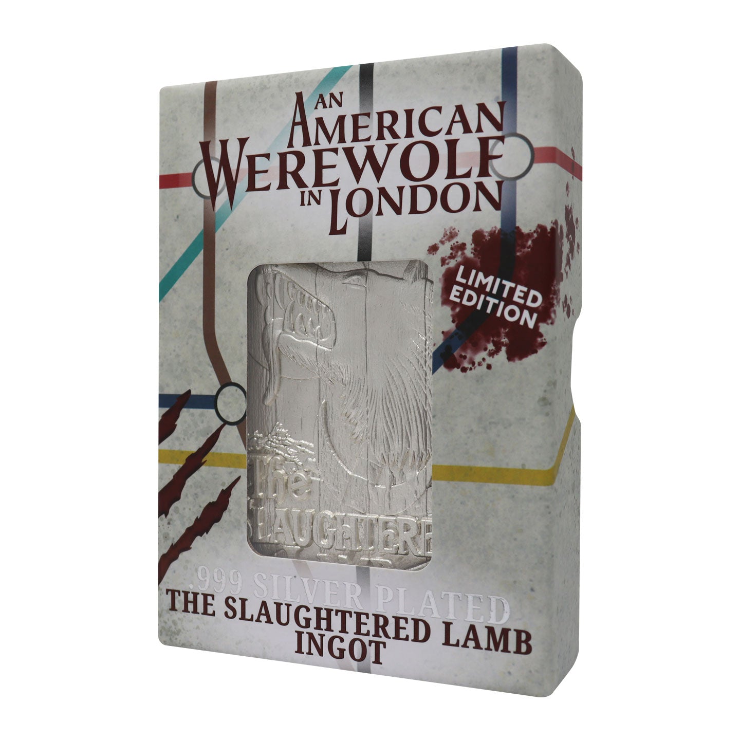 The Slaughtered Lamb American Werewolf in London Color Changing Red  Permanent Vinyl on a Libbey Beer Can Glass 