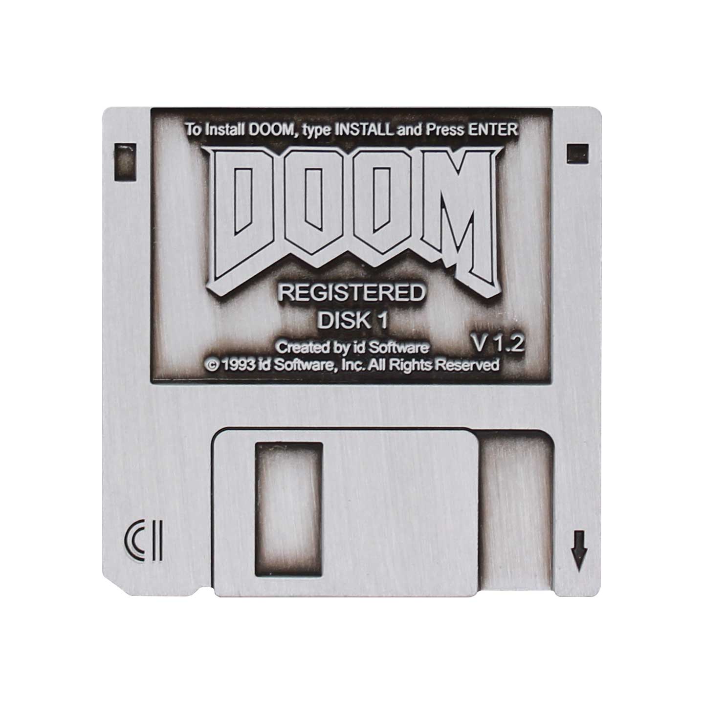 DDOM Floppy Disk Limited Edition Pin Badge