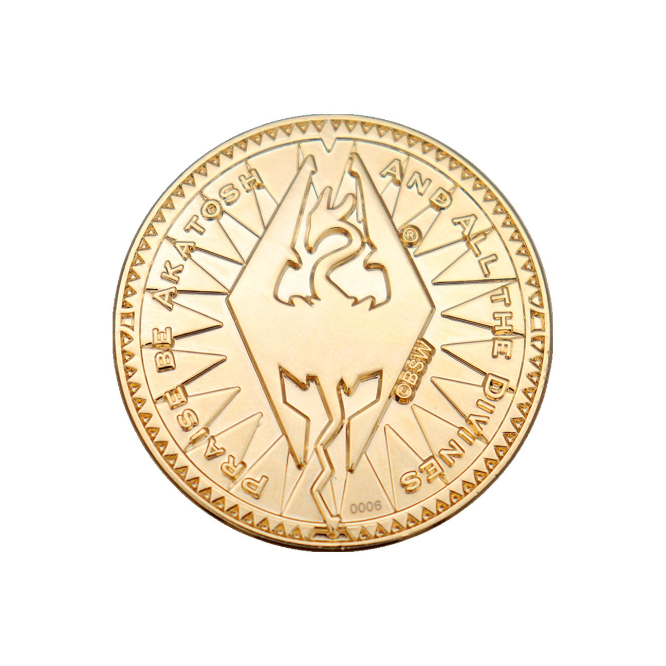 The Elder Scrolls V Skyrim 24k Replica Septim Collectible Coin