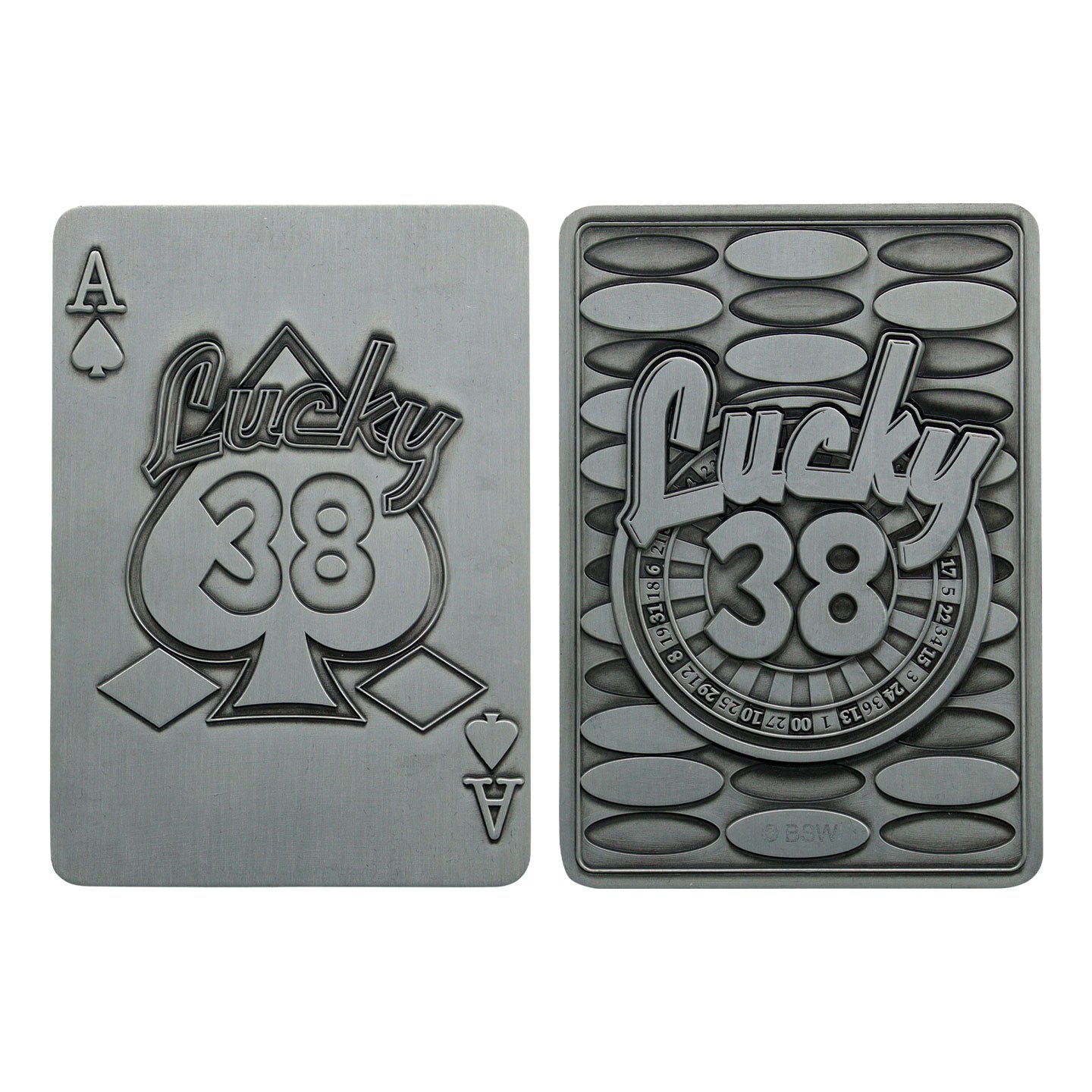 Fallout New Vegas Lucky 38 Metal Casino Set Playing Card