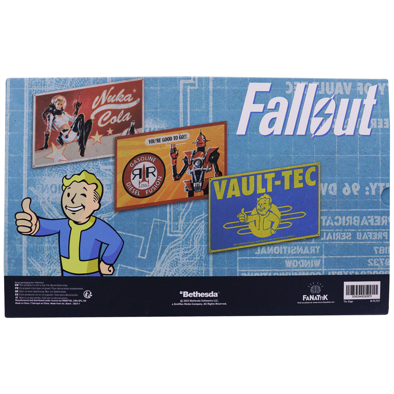 Fallout Set of 3 Tin Signs