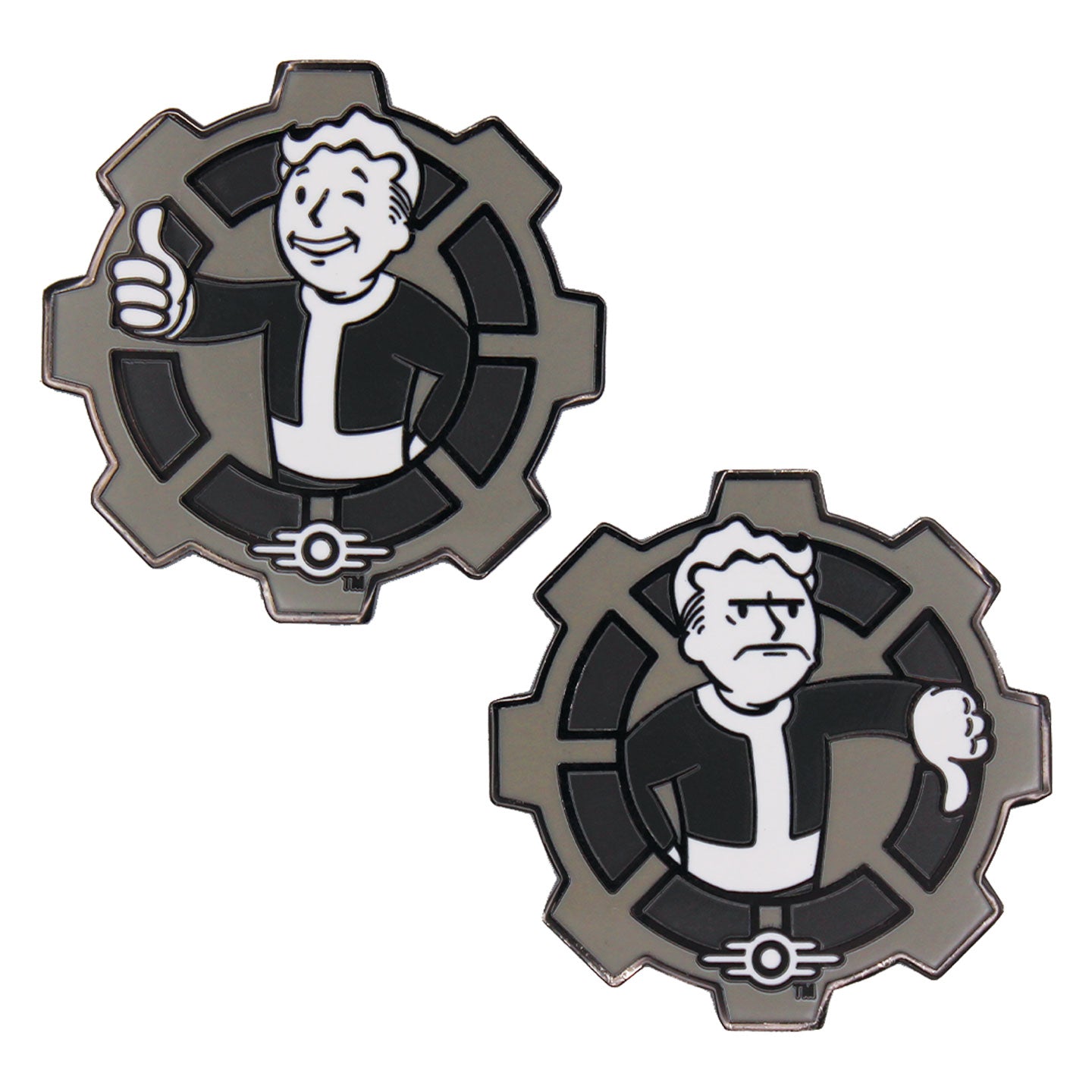 Fallout Black & White Collectible Decision Coin 