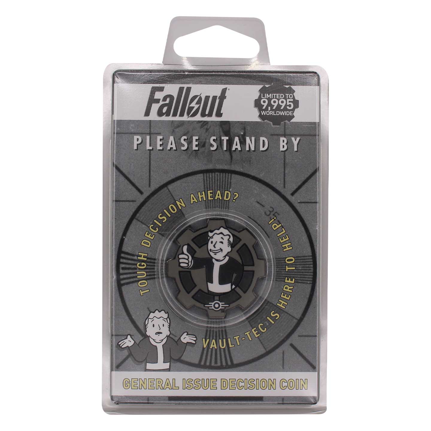 Fallout Black & White Collectible Decision Coin 