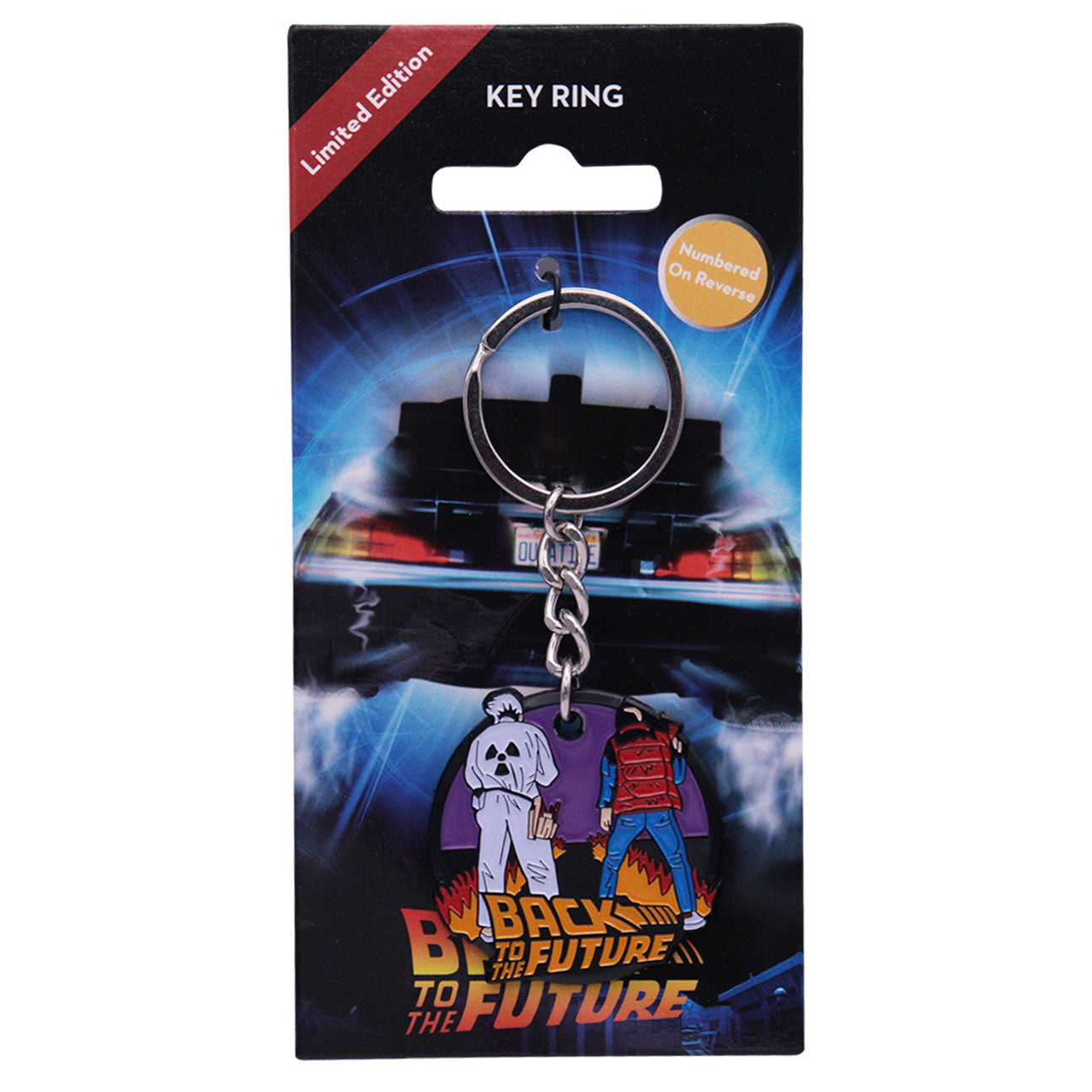 Back to the Future Limited Edition Doc Brown and Marty McFly Enamel Key Ring