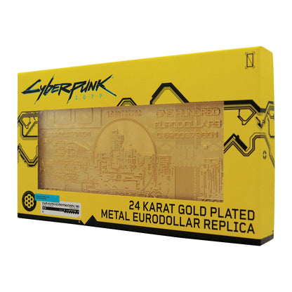 Cyberpunk 2077 24k Gold Plated Metal Eurodollar Replica