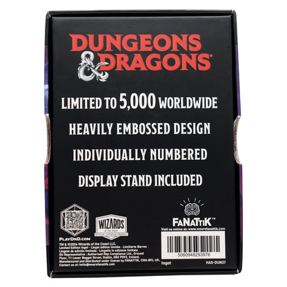 Dungeons & Dragons Vecna Eve of Ruin Ingot Packaging Reverse