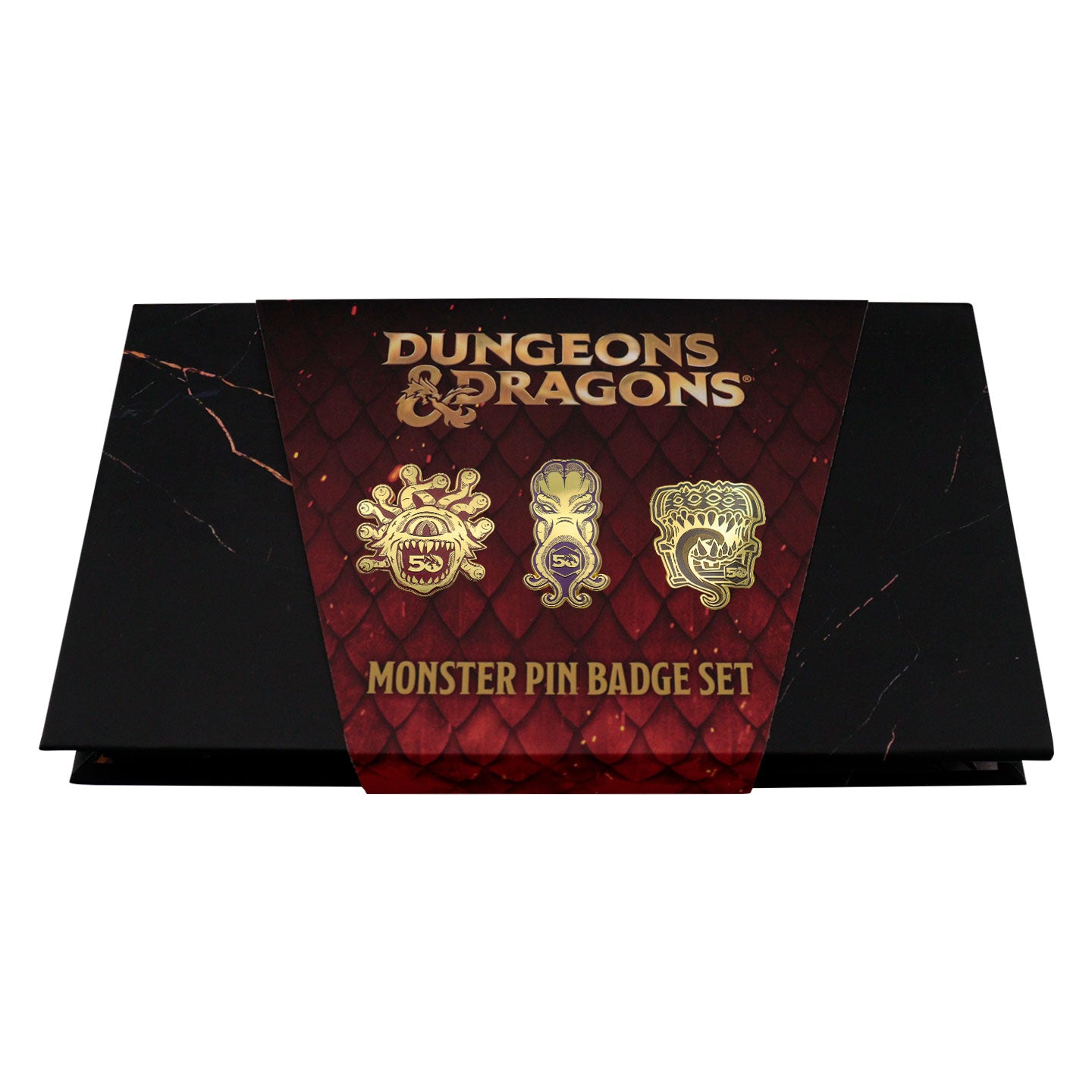 Dungeons & Dragons 50th Anniversary Set of 3 Pin Badges Box 