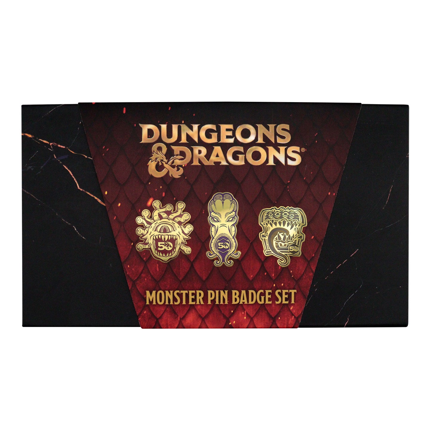 Dungeons & Dragons 50th Anniversary Set of 3 Pin Badges