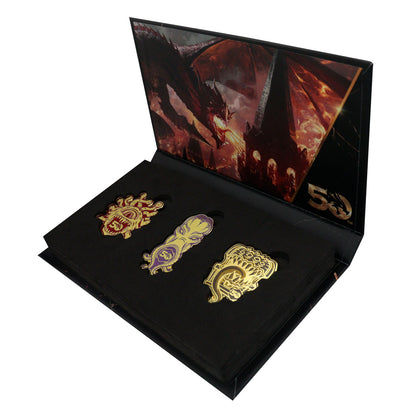 Dungeons & Dragons 50th Anniversary Set of 3 Pin Badges