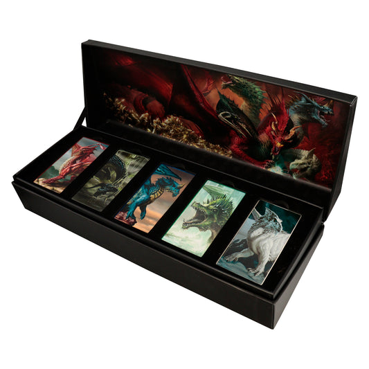 Dungeons & Dragons Chromatic Dragons Ingot Set Open Box
