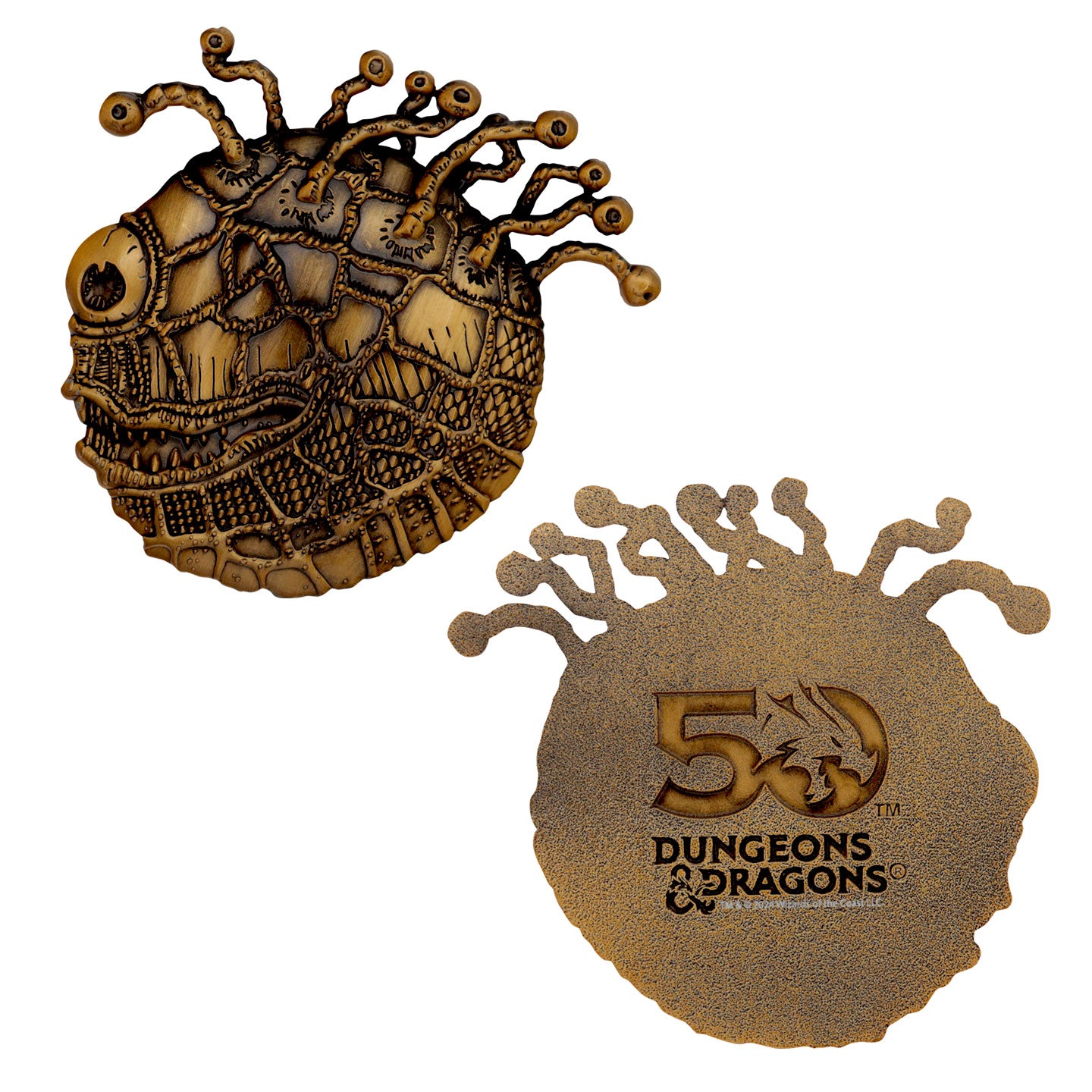 Dungeons & Dragons 50th Anniversary Beholder Twin Collectible Medallion Set