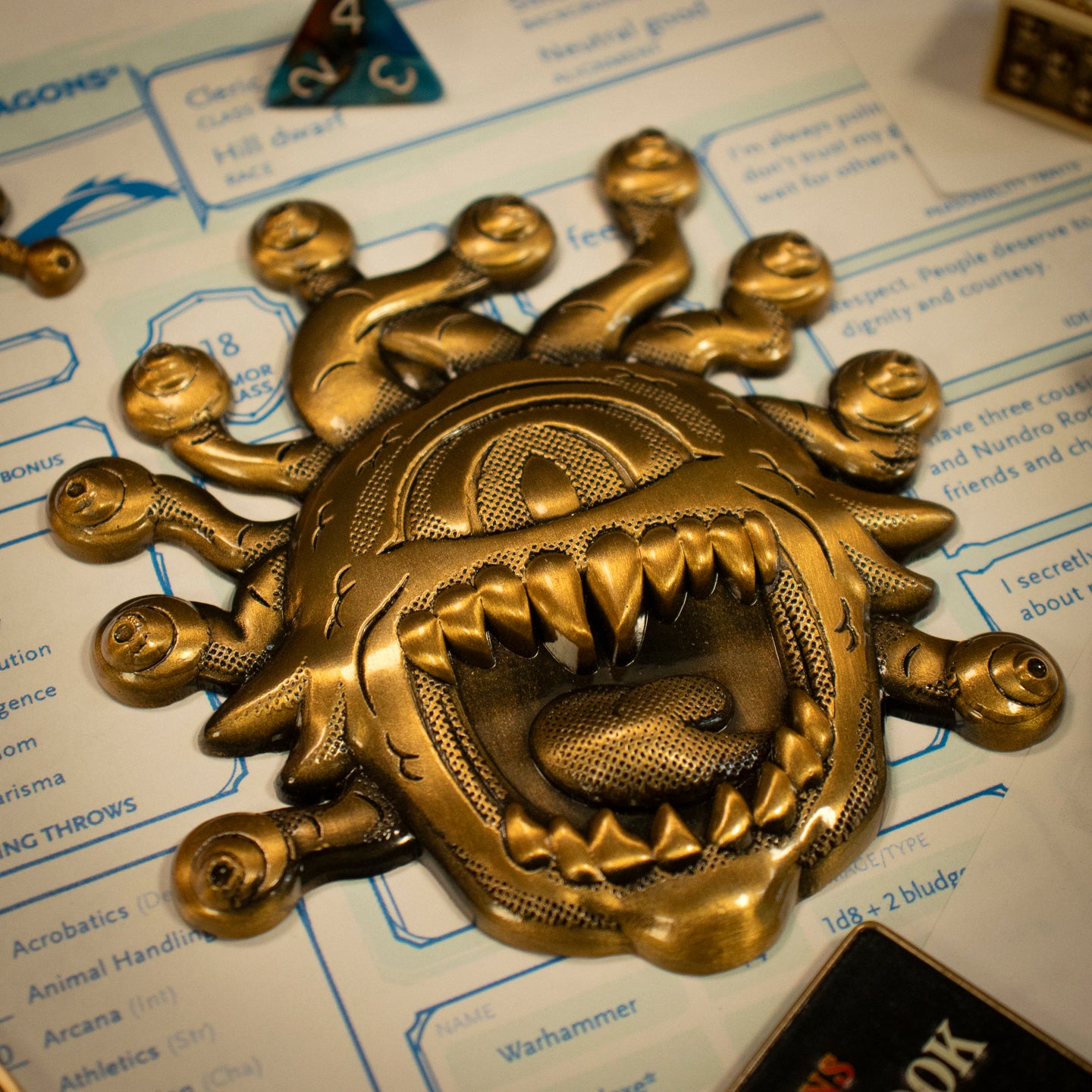 Dungeons & Dragons 50th Anniversary Beholder Twin Collectible Medallion Set