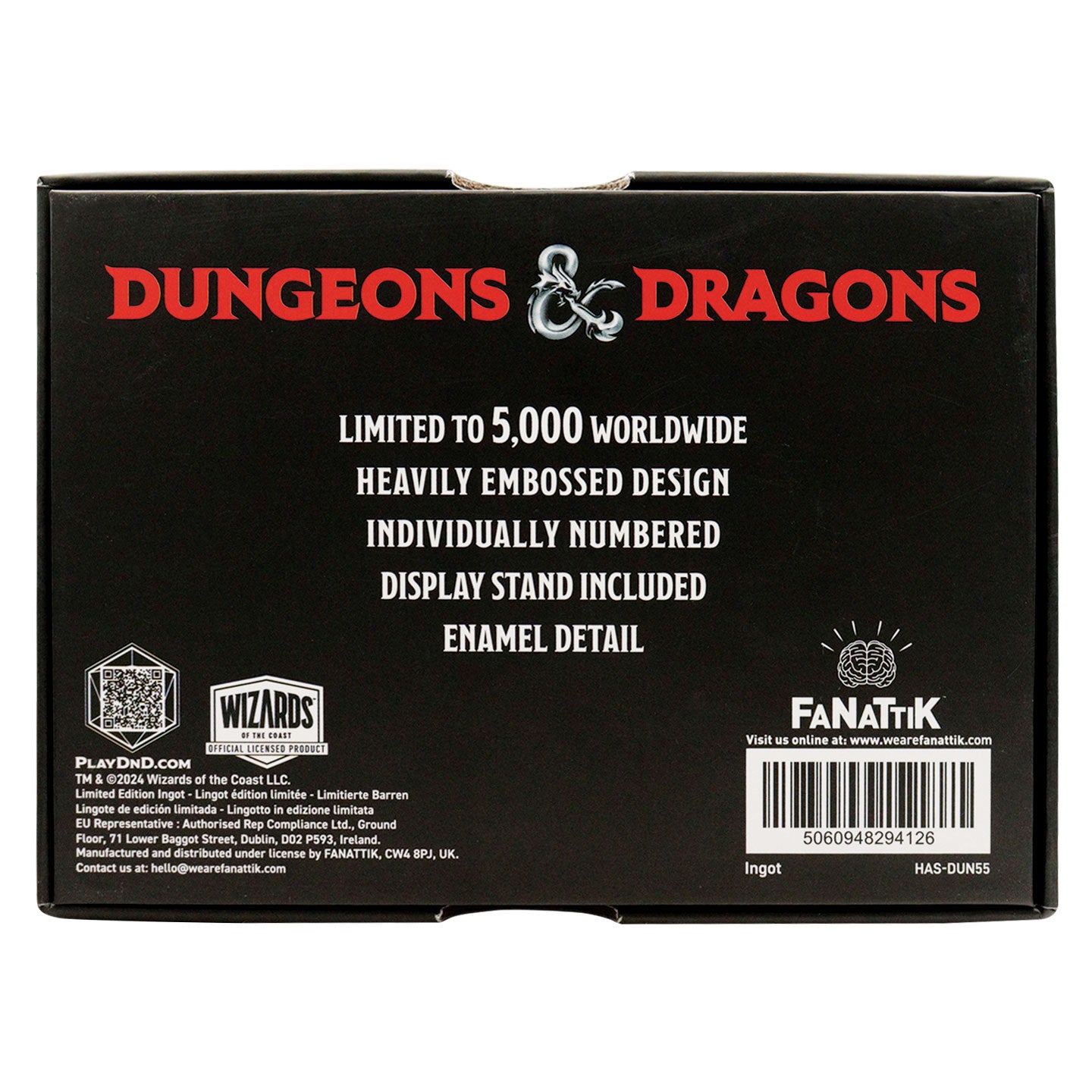 Dungeons & Dragons Displacer Beast Ingot Packaging Reverse 