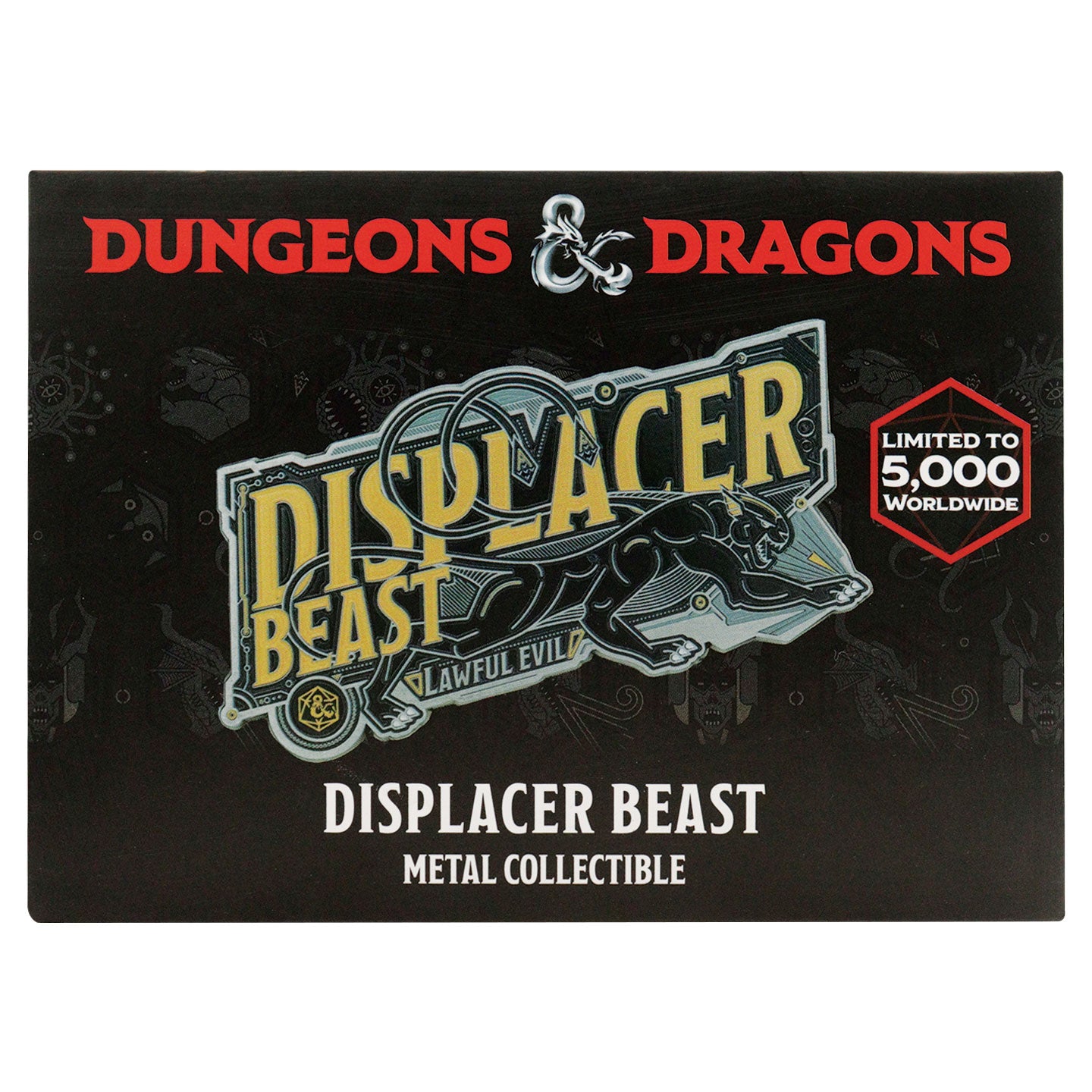 Dungeons & Dragons Displacer Beast Ingot Packaging face 