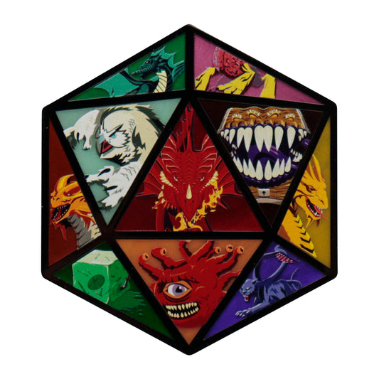 Dungeons & Dragons D20 Medallion Close Up