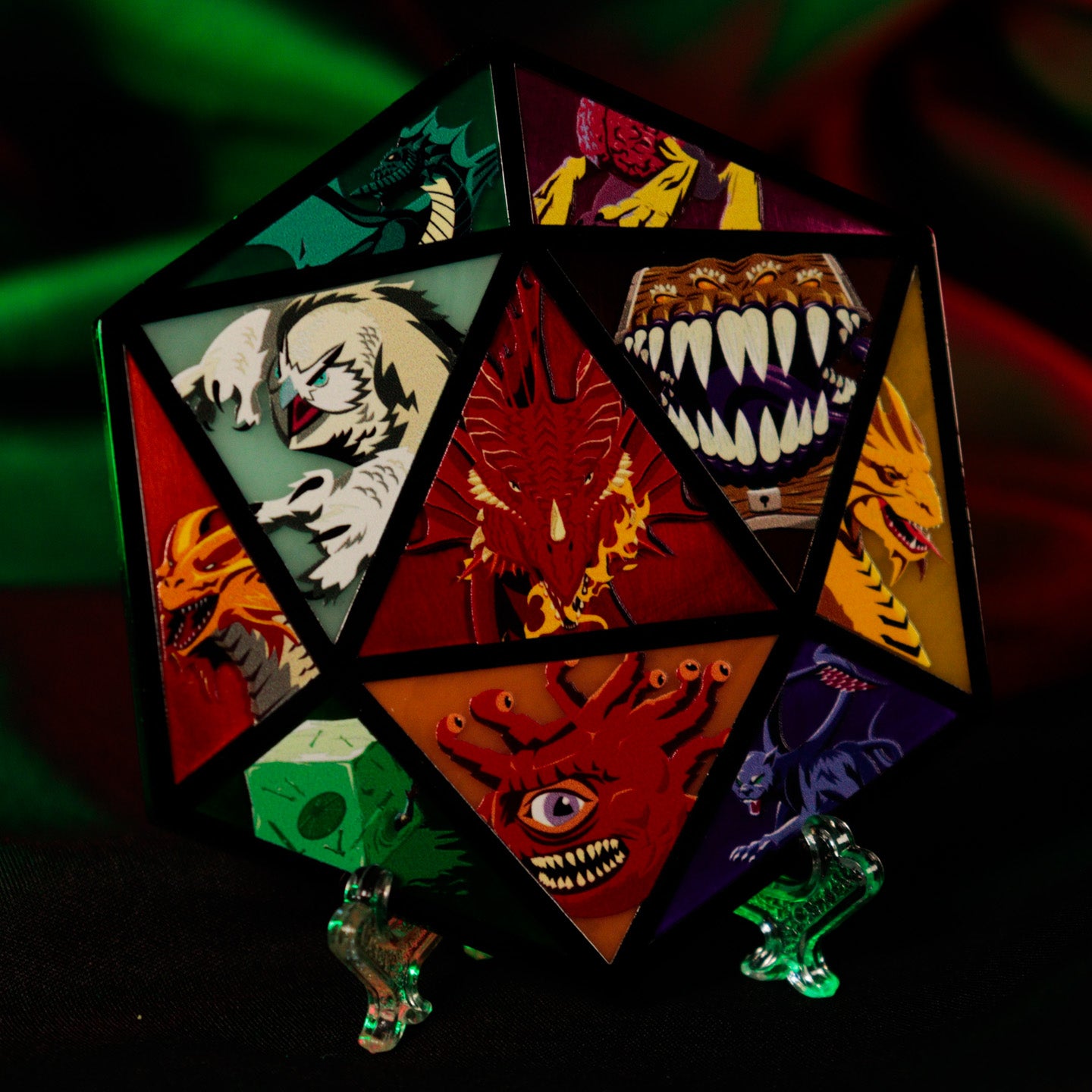 Dungeons & Dragons D20 Medallion Close Up Lifestyle