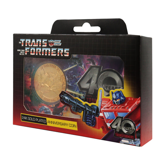 Transformers 40th Anniversary 24k Gold Plated Coin