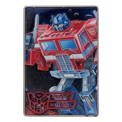 Transformers 40th Anniversary Autobots Collectible Metal Ingot