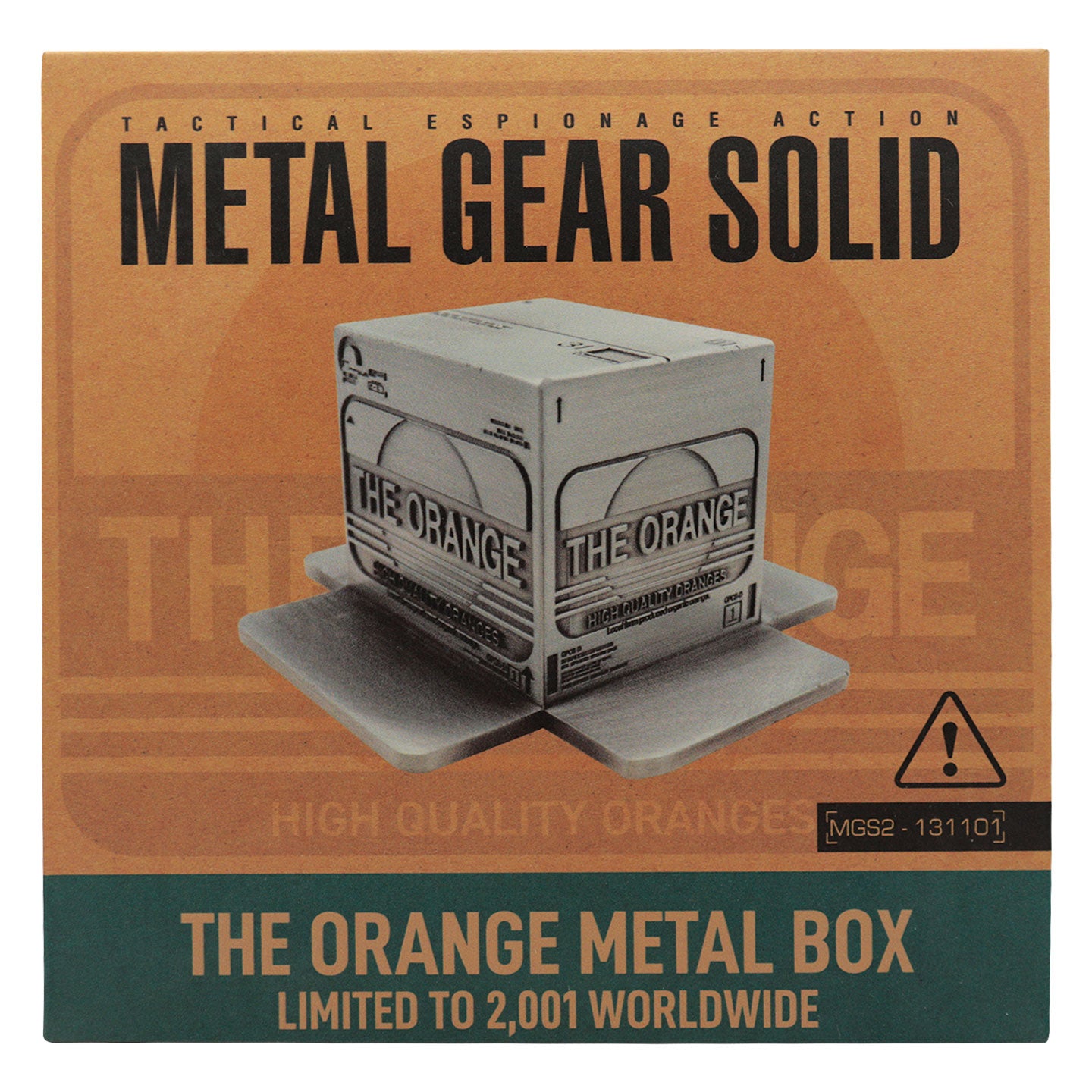 Metal Gear Solid 2 Replica Cardboard Box Packaging Face