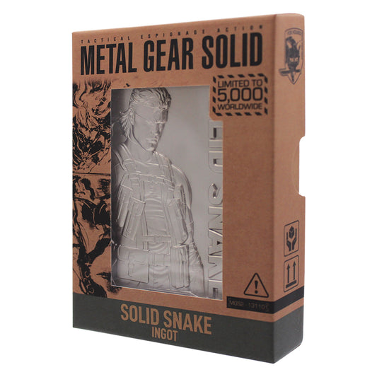 Metal Gear Solid 2 Snake Collectible Ingot Packaging