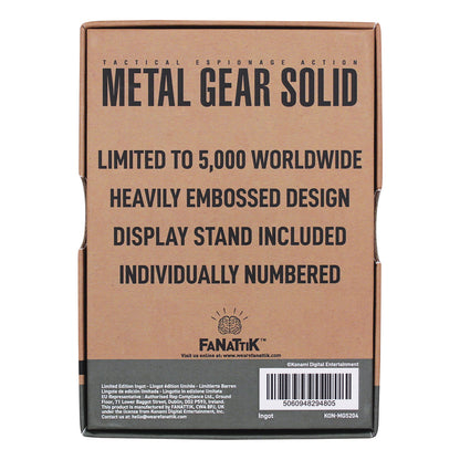 Metal Gear Solid 2 Snake Collectible Ingot