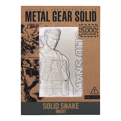 Metal Gear Solid 2 Snake Collectible Ingot