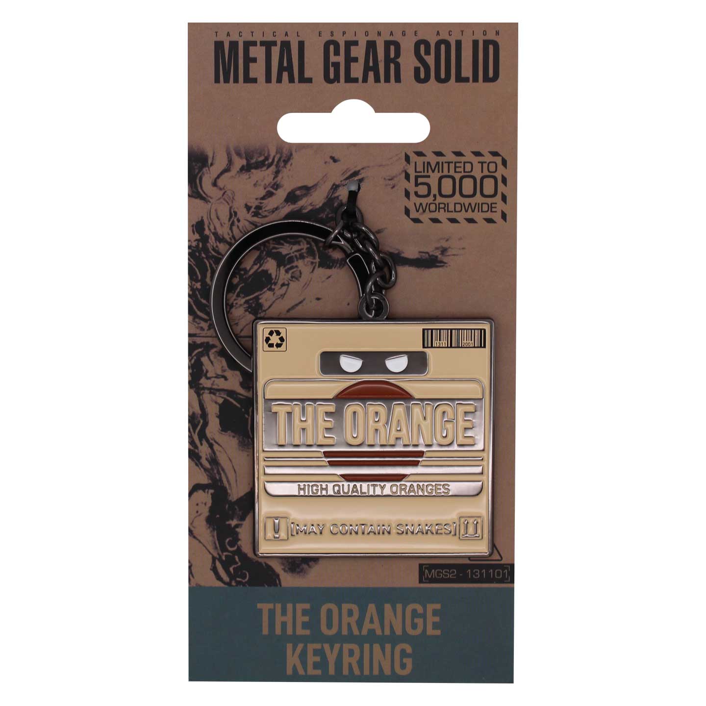 Metal Gear Solid 2 The Orange Cardboard Box Keyring