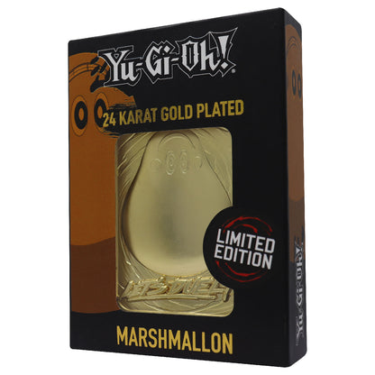 Yu-Gi-Oh! limited edition 24k gold plated metal Marshmallon card from Fanattik