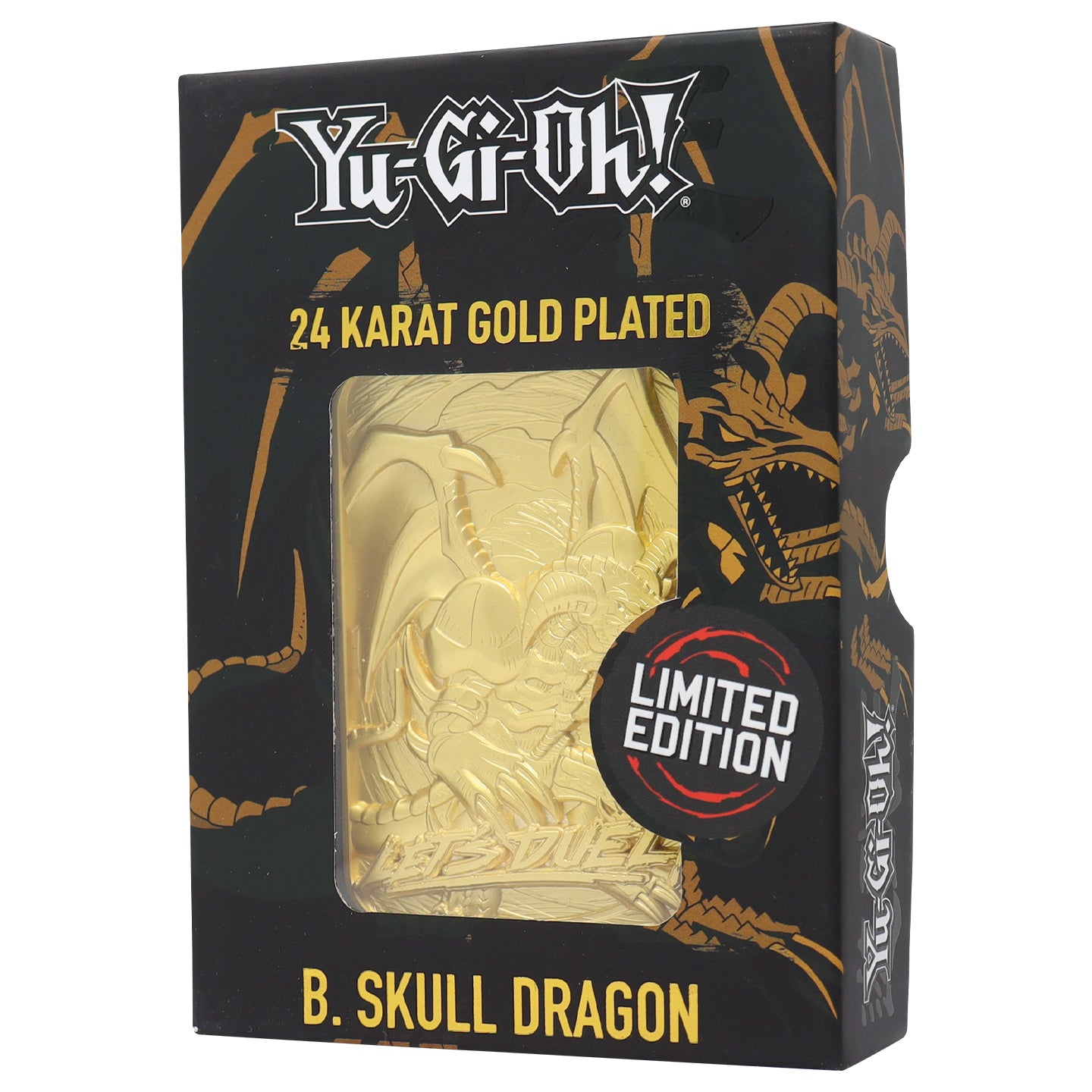 Yu-Gi-Oh! Limited Edition 24k Gold Plated B. Skull Dragon Metal Card ...