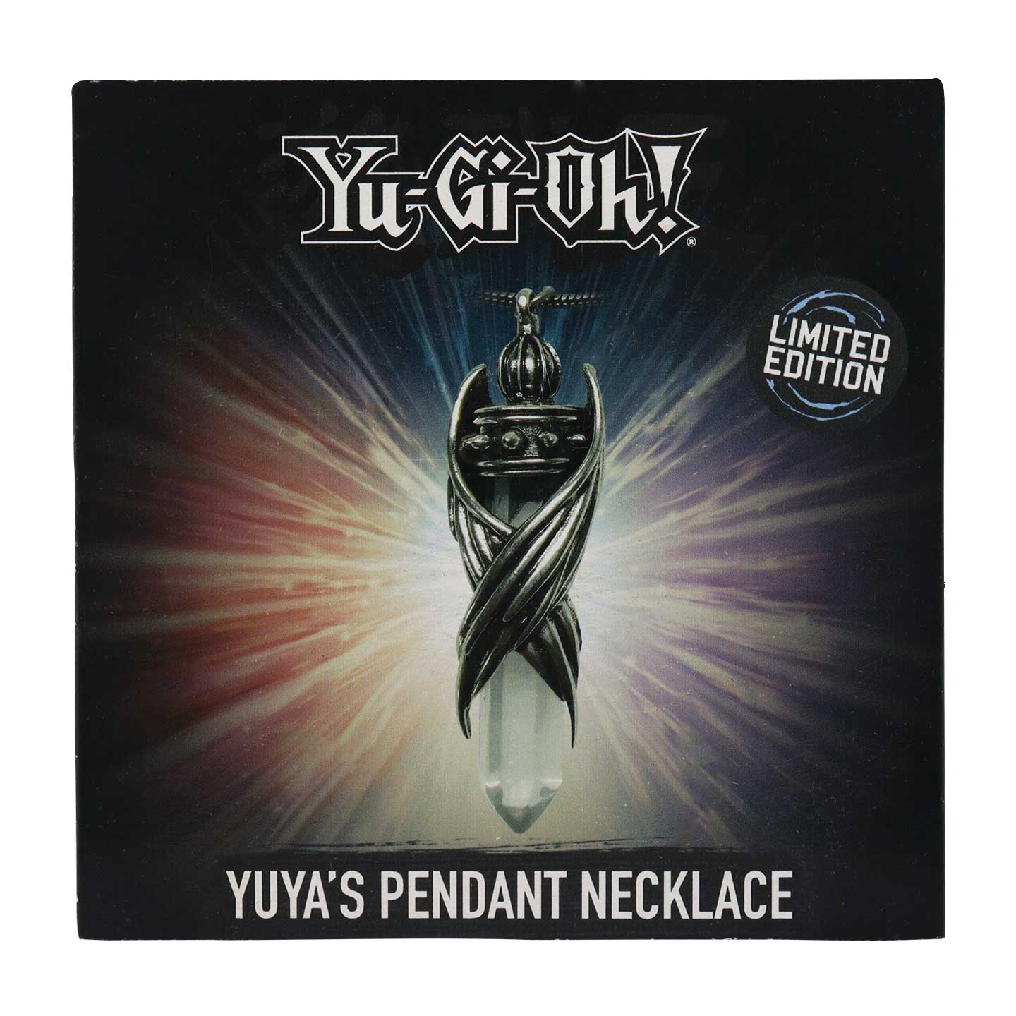 Yu-Gi-Oh! Limited Edition Replica Yuya's Pendant Collectible Metal Necklace and art card