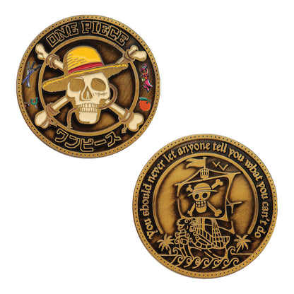 One Piece Limited Edition Collectible Coin Front and Reverse Design