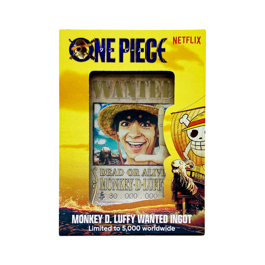 One Piece Limited Edition Wanted Poster Ingot and Packaging