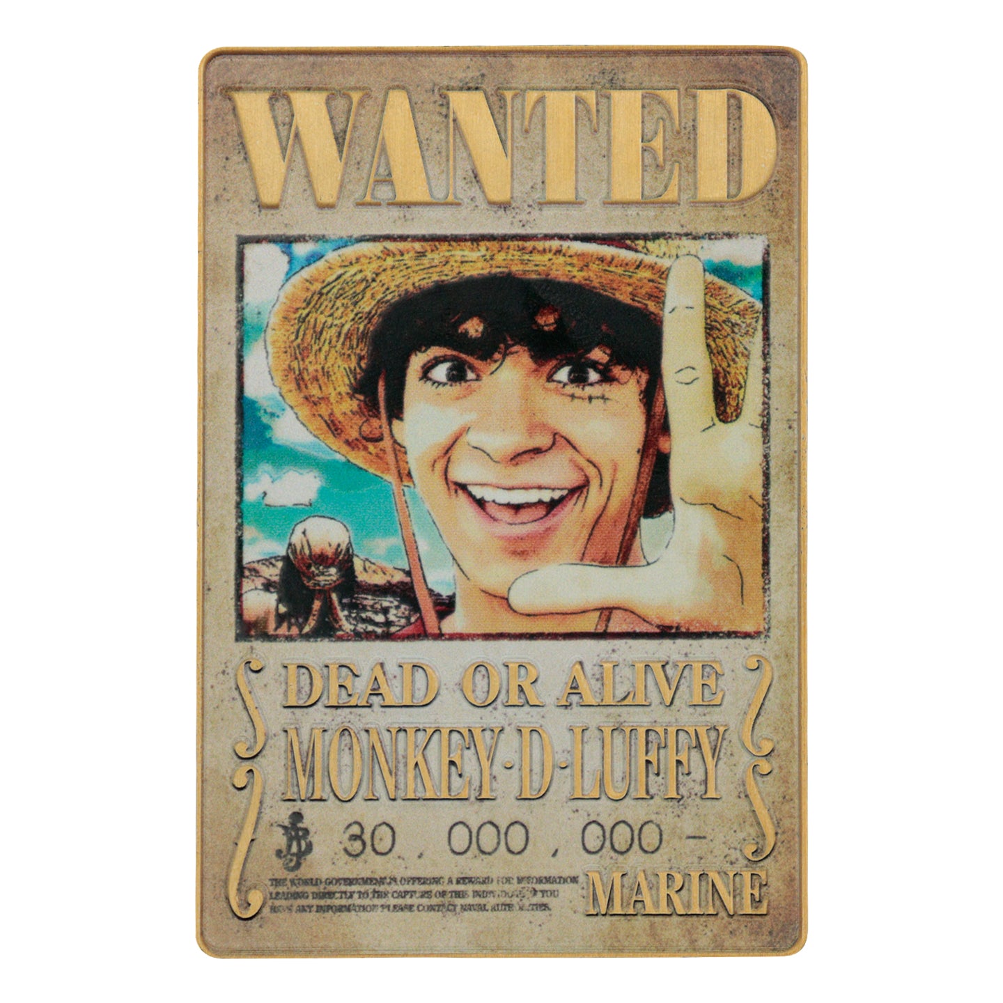 One Piece Limited Edition Wanted Poster Ingot Face 