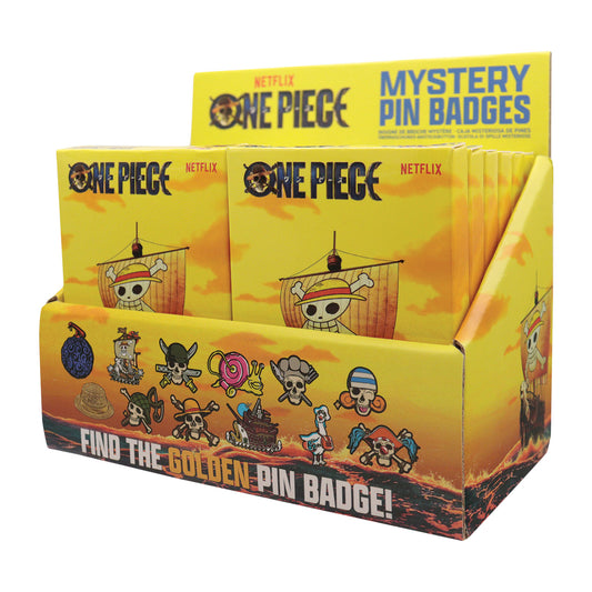 One Piece Mystery Pin Badge CDU Containing 12 Blind Boxes Full box