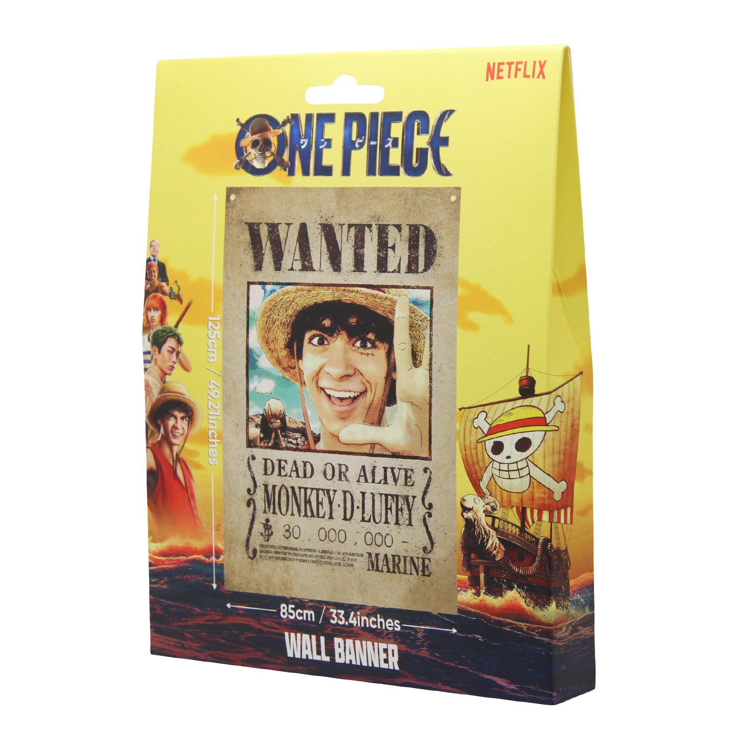 One Piece Wanted Poster Wall Banner Packaging