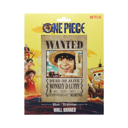 One Piece Wanted Poster Wall Banner Packaging face 