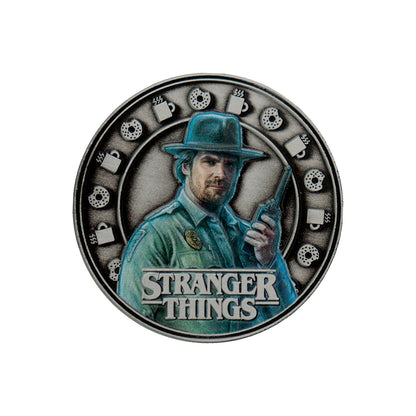 Stranger Things Eleven and Hopper Collectible Coin Reverse Design 