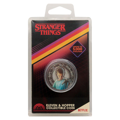 Stranger Things Eleven and Hopper Collectible Coin Packaging Front