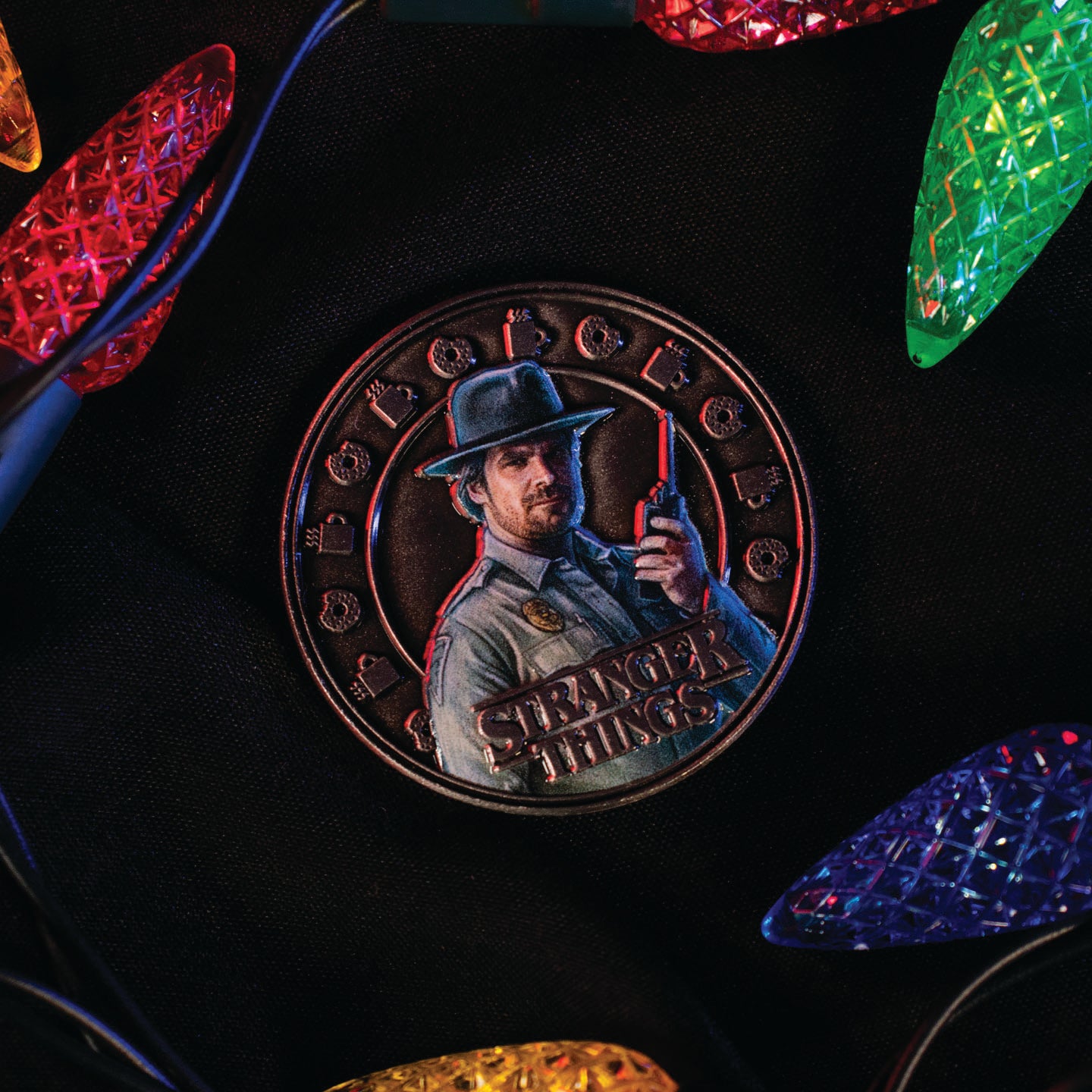 Stranger Things Eleven and Hopper Collectible Coin Reverse Lifestyle