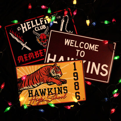 Stranger Things Set of 3 Tin Signs All Designs Lifestyle