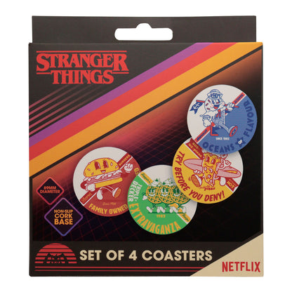 Stranger Things Set of 4 Coasters Packaging Front