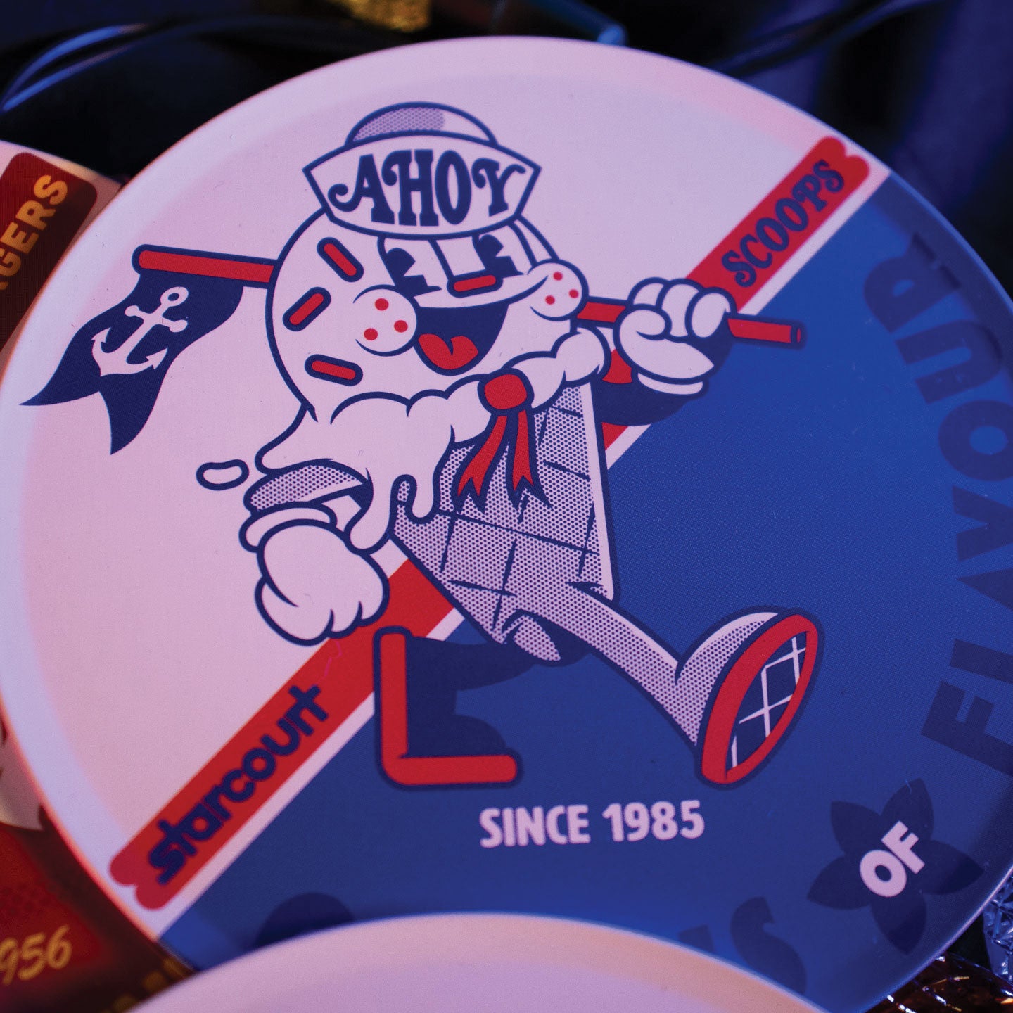 Stranger Things Set of 4 Coasters Scoops Ahoy Close Up