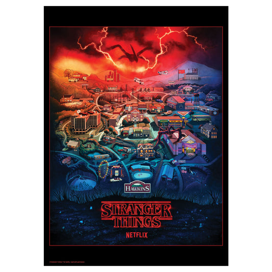 Stranger Things A3 Art Print Front