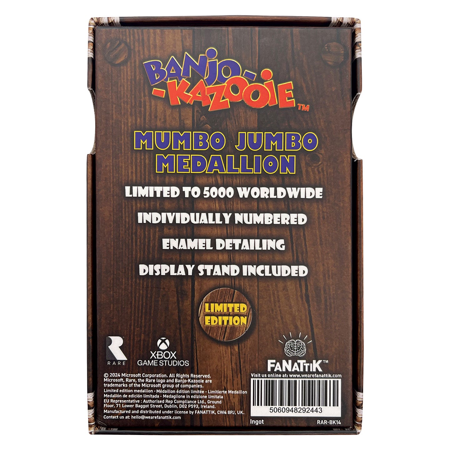 Banjo-Kazooie Mumbo Jumbo Medallion Packaging Reverse