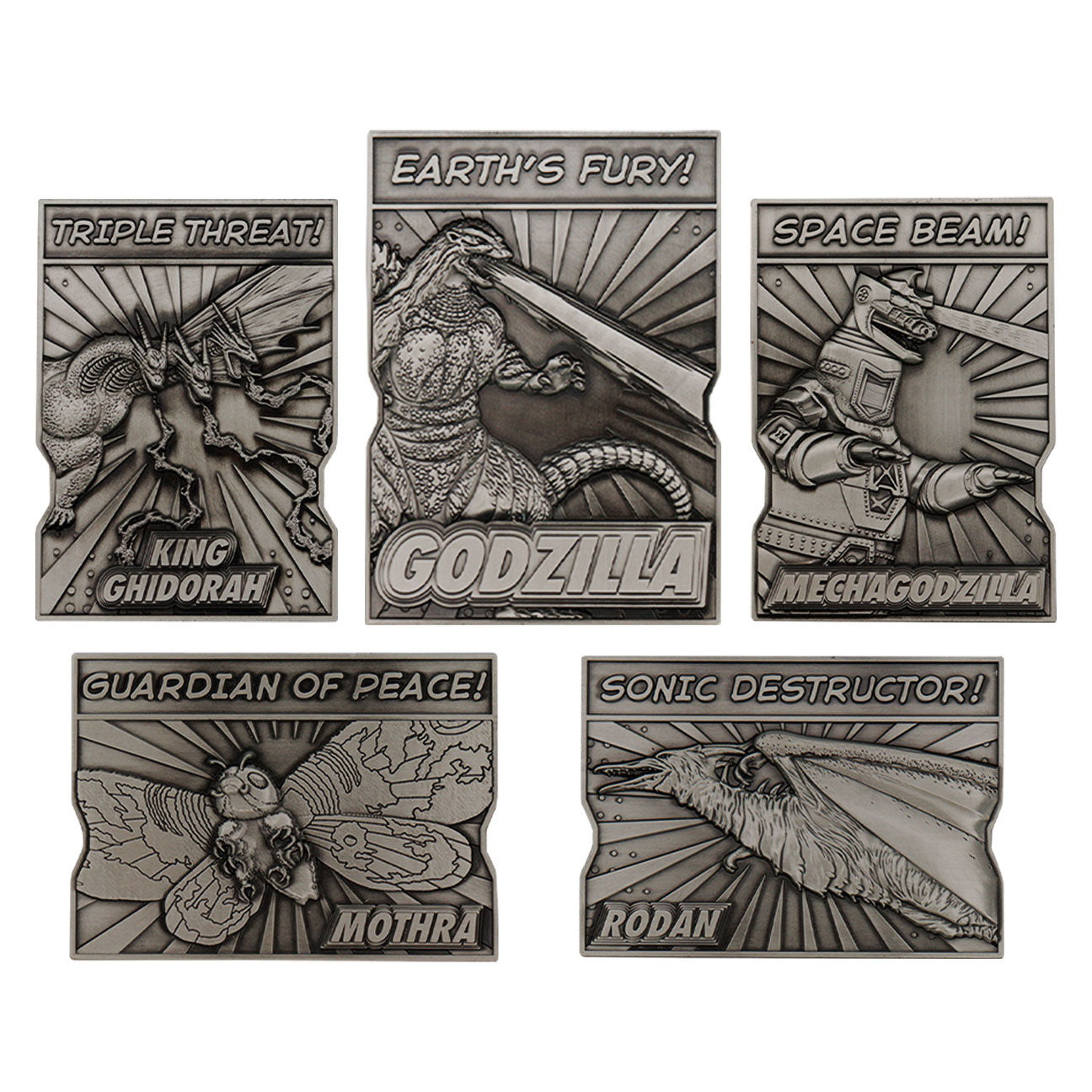 Godzilla 5 Piece Limited Edition Monsters Ingot Set – wearefanattik