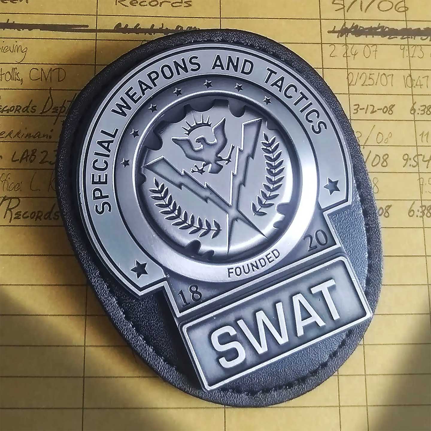 DC The Dark Knight Trilogy Replica Gotham City SWAT Badge 