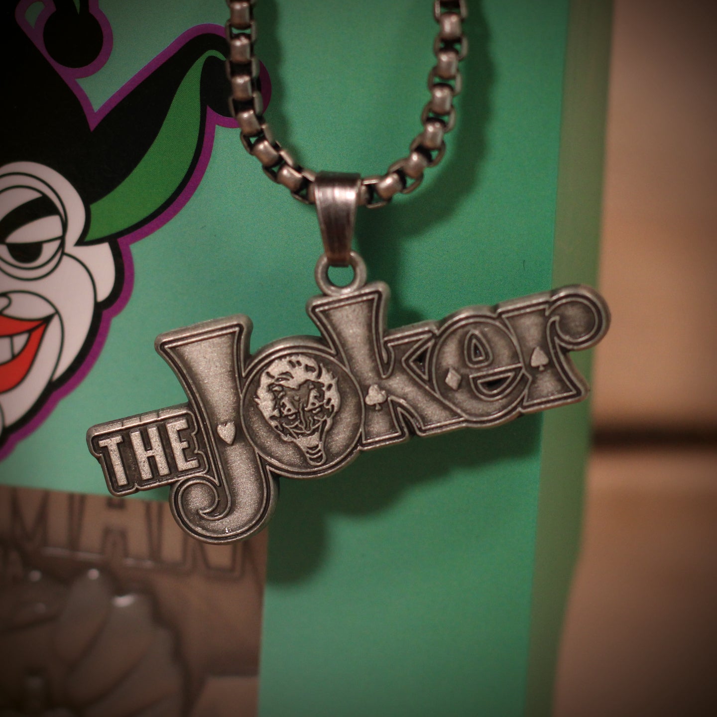 Joker hot sale chain pendant