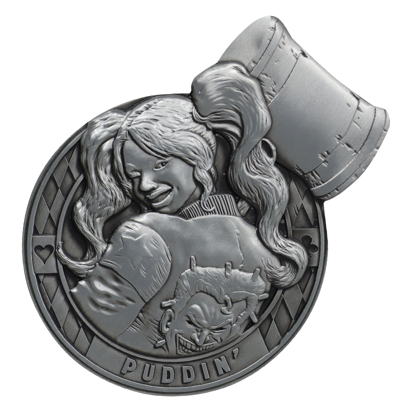 DC Comics Harley Quinn 30th anniversary collectible metal medallion from Fanattik