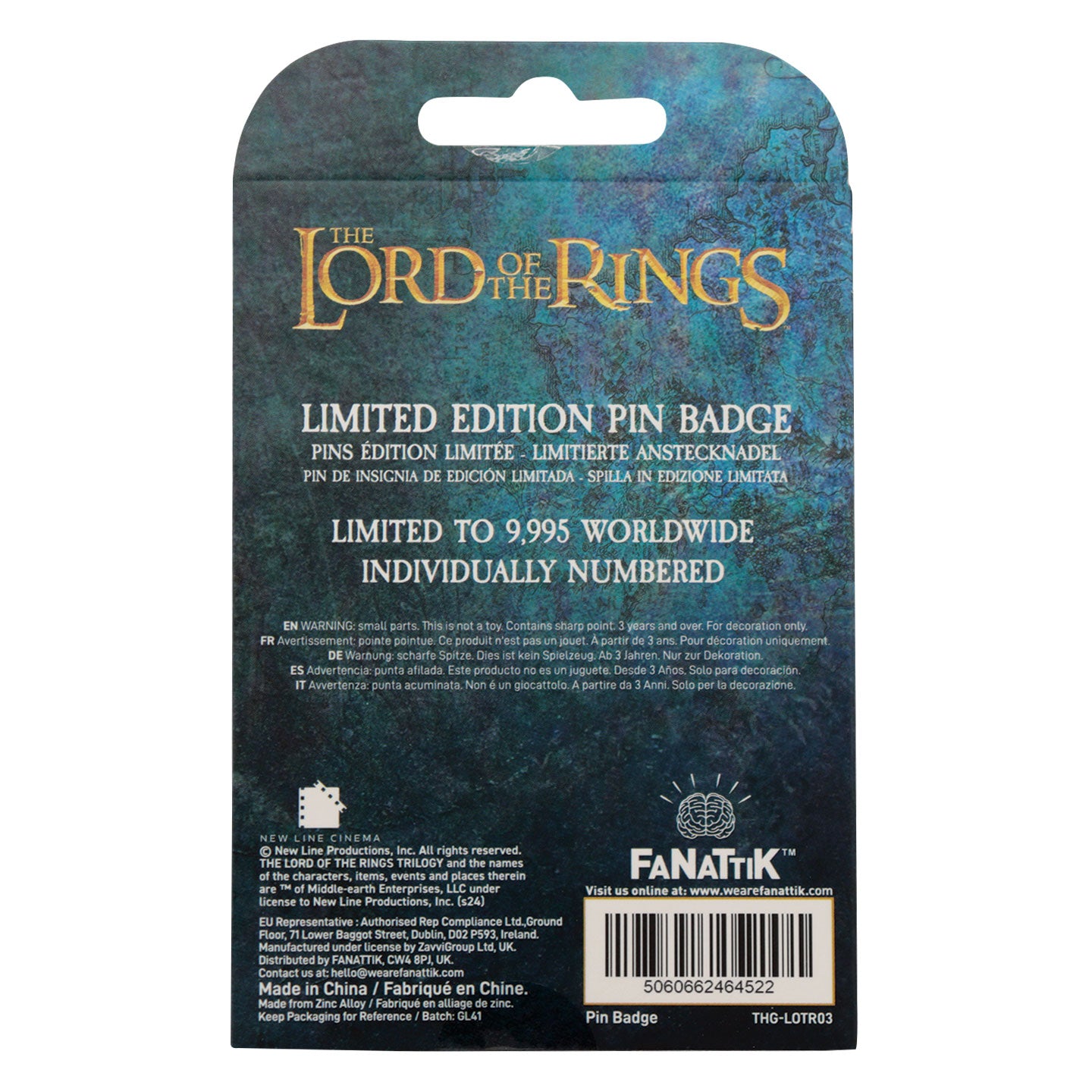 The Lord of the Rings Limited Edition Pin Badge